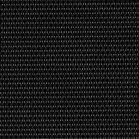Sample of Phifertex Matte Black Caneweave ZHR 54-inch Wicker Weave Collection Sling Fabric
