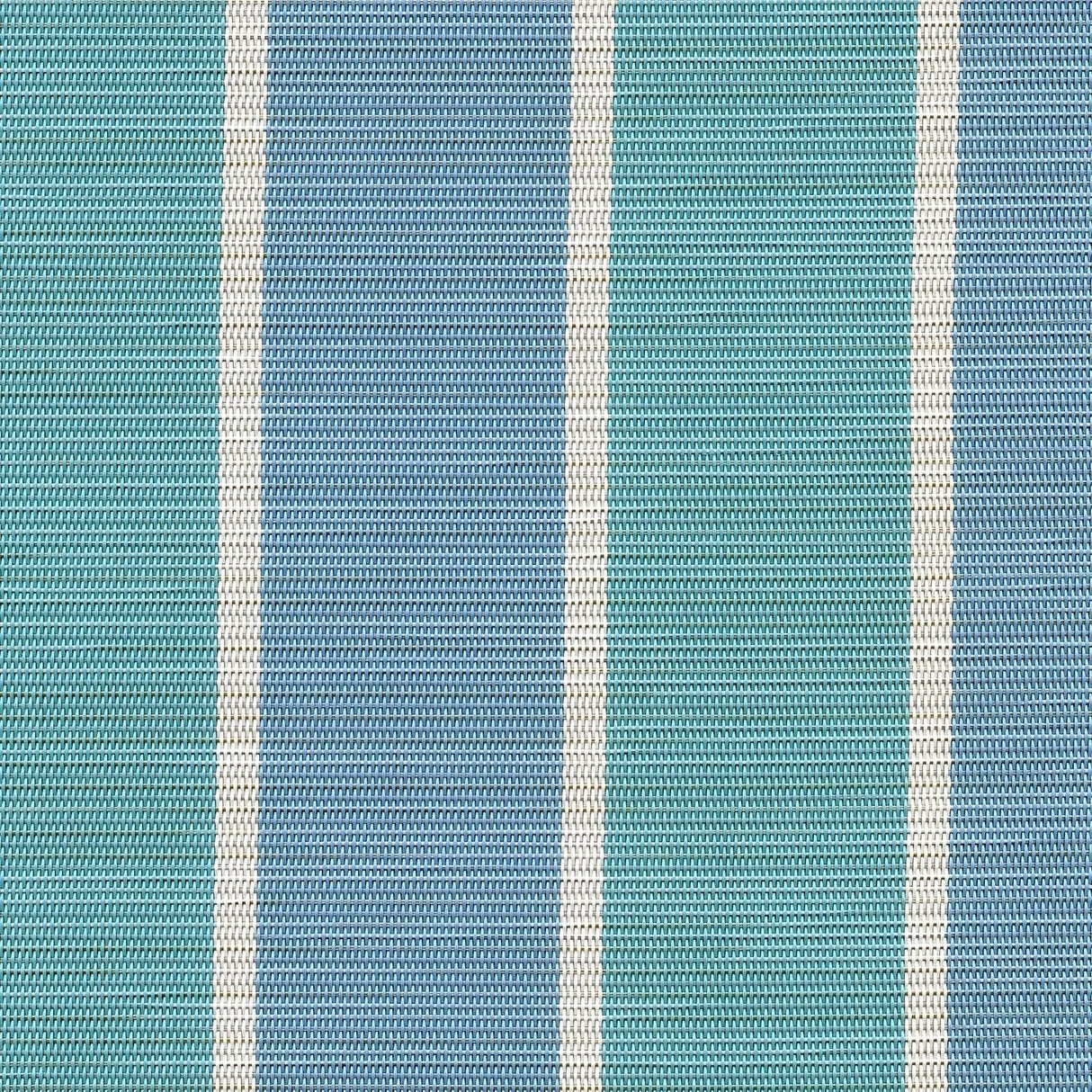 Sample of Phifertex Stripes Fiji Stripe Aqua LPT 42x14 54 - inch Sling Upholstery Fabric