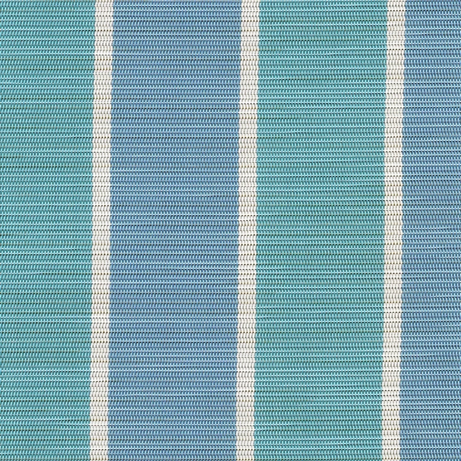 Sample of Phifertex Stripes Fiji Stripe Aqua LPT 42x14 54 - inch Sling Upholstery Fabric