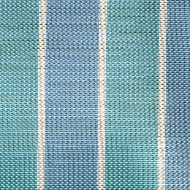 Sample of Phifertex Stripes Fiji Stripe Aqua LPT 42x14 54 - inch Sling Upholstery Fabric