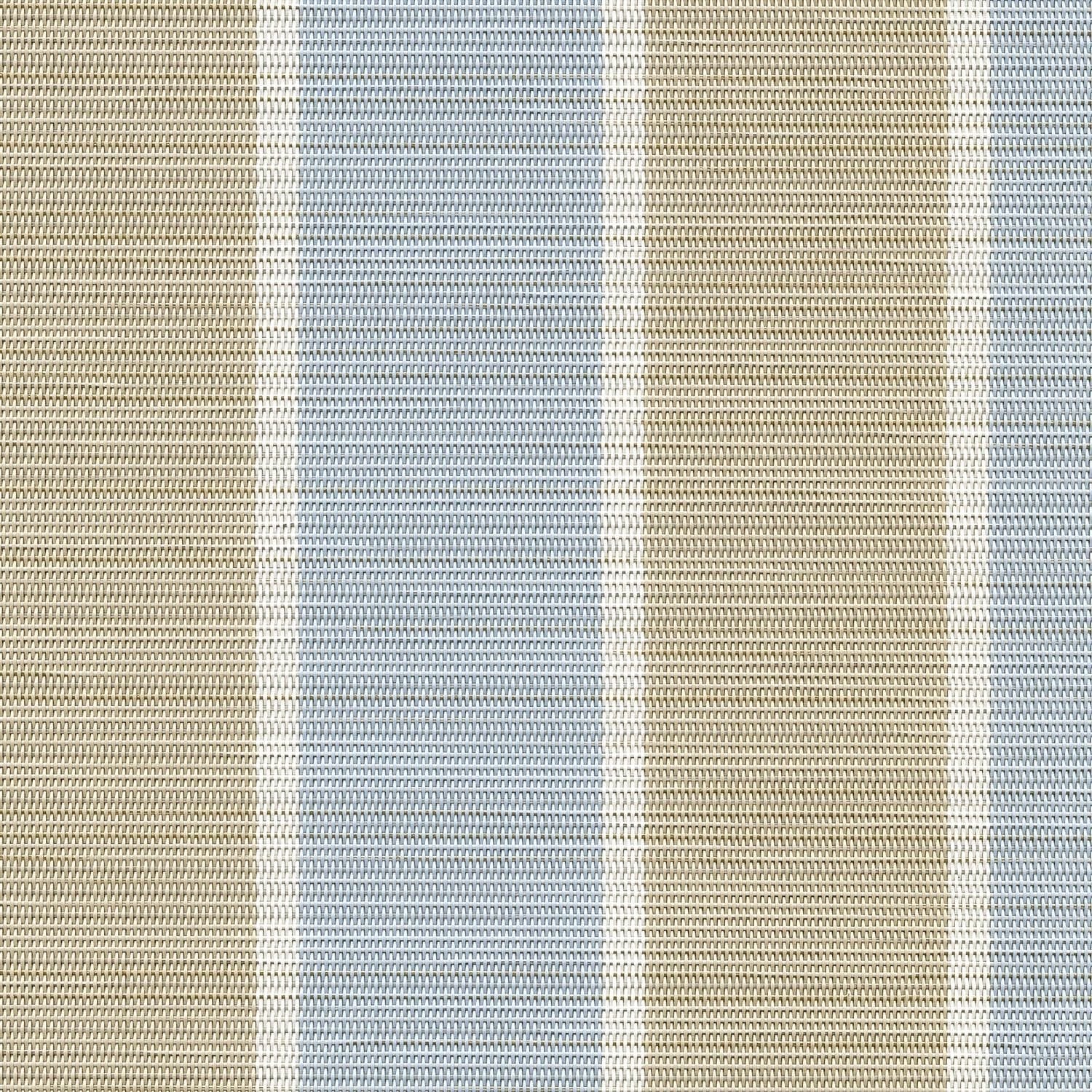 Sample of Phifertex Stripes Fiji Stripe Morning Blue LPS 42x14 54 - inch Sling Upholstery Fabric