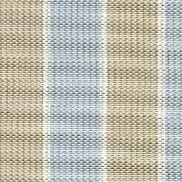Sample of Phifertex Stripes Fiji Stripe Morning Blue LPS 42x14 54 - inch Sling Upholstery Fabric