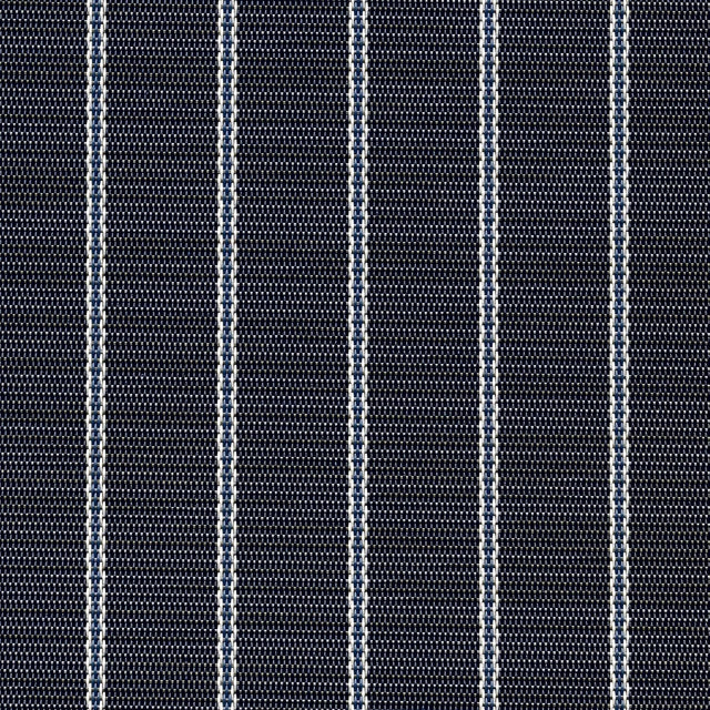 Sample of Phifertex Stripes Whisper Stripe Navy LPU 42x14 54 - inch Sling Upholstery Fabric