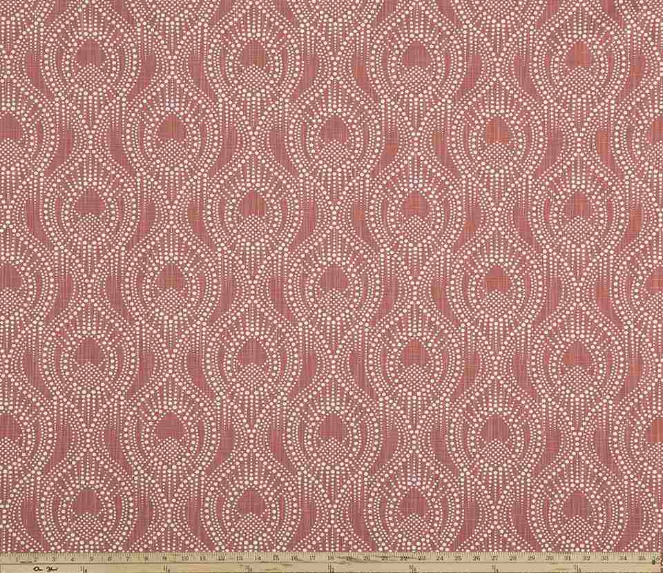 Premier Prints Alyssa Scarlet Slub Canvas Chinoiserie Collection Multipurpose Fabric