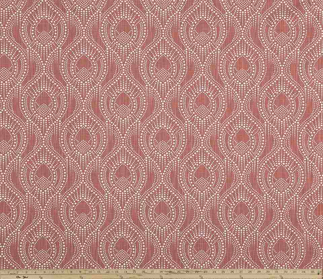 Premier Prints Alyssa Scarlet Slub Canvas Chinoiserie Collection Multipurpose Fabric