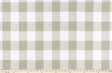 Sample of Premier Prints Anderson Coconut / Luxe Polyester Outdoor Anderson Collection Upholstery Fabric