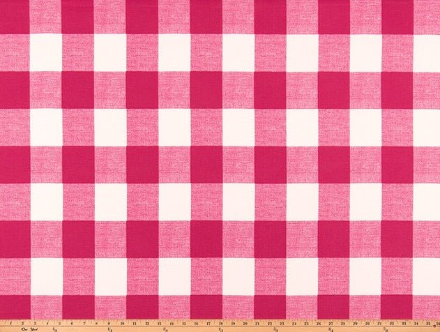 Sample of Premier Prints Anderson Jazz Pink Upholstery Fabric