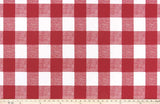 Sample of Premier Prints Anderson Rojo Outdoor Anderson Collection Upholstery Fabric