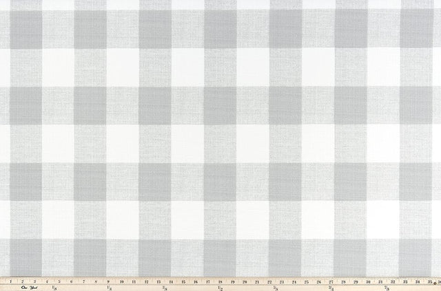 Sample of Premier Prints Anderson Sea Salt / Luxe Polyester Outdoor Anderson Collection Upholstery Fabric