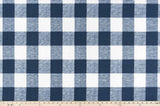 Sample of Premier Prints Anderson Zaffre / Luxe Polyester Outdoor Anderson Collection Upholstery Fabric