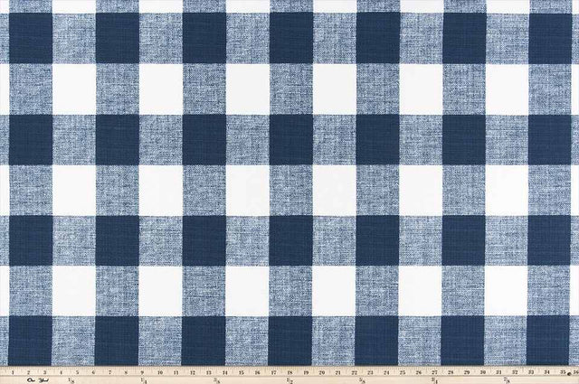 Sample of Premier Prints Anderson Zaffre / Luxe Polyester Outdoor Anderson Collection Upholstery Fabric