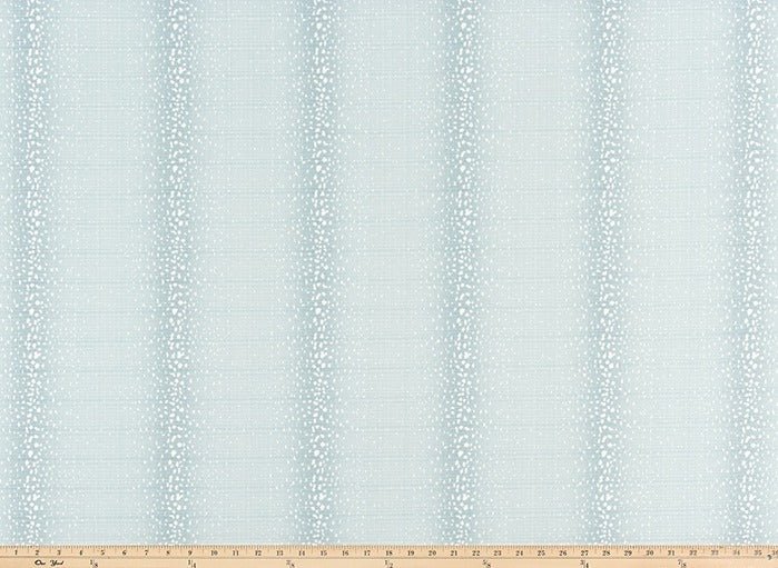 Sample of Premier Prints Antelope Belmont Blue Luxe Upholstery Fabric