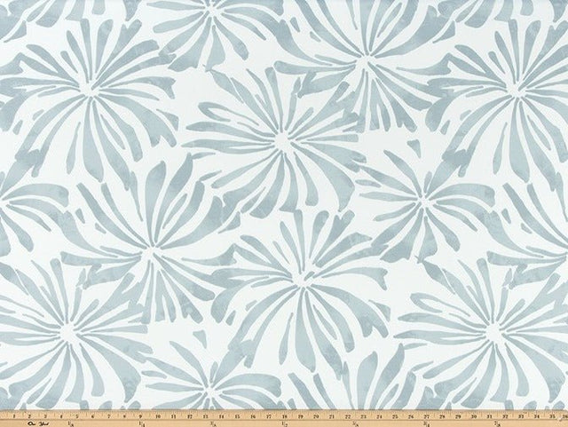 Sample of Premier Prints Aria Belmont Blue Upholstery Fabric