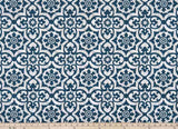 Sample of Premier Prints Athens Zaffre / Polyester Serene Escape Collection Upholstery Fabric