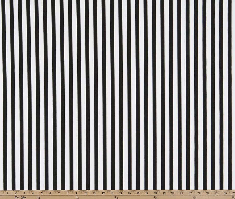 Premier Prints Basic Stripe Black Premier Basics Collection Multipurpose Fabric