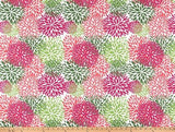 Sample of Premier Prints Blooms Jazz Pink Upholstery Fabric
