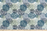 Sample of Premier Prints Blooms Oxford Polyester Garden Retreat Outdoor Collection Upholstery Fabric