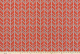 Sample of Premier Prints Bogatell Orange / Luxe Polyester Upholstery Fabric