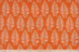 Sample of Premier Prints Breeze Marmalade / Polyester Boardwalk Outdoor Collection Upholstery Fabric