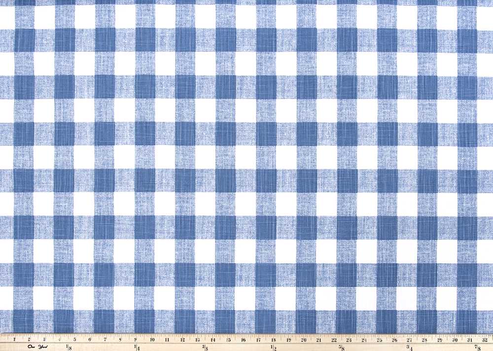 Premier Prints Buffalo Plaid Chill Slub Canvas Premier Basics Collection Multipurpose Fabric
