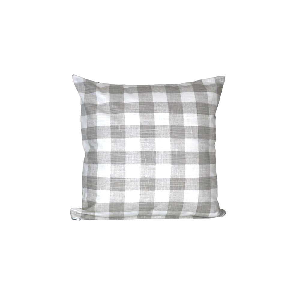 Premier Prints Buffalo Plaid French Grey Slub Canvas Premier Basics Collection Multipurpose Fabric