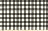 Sample of Premier Prints Buffalo Plaid Ink Upholstery Fabric