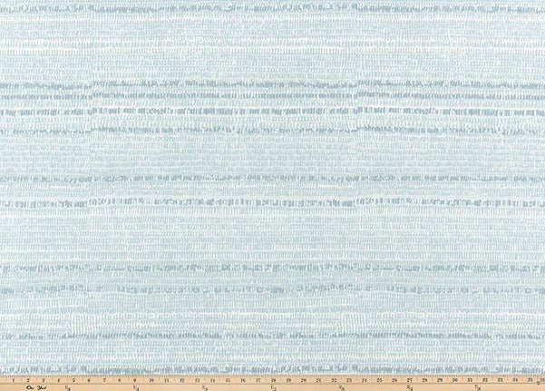 Sample of Premier Prints Caine Belmont Blue Upholstery Fabric
