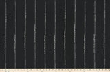 Sample of Premier Prints Carlo Black / Luxe Polyester Upholstery Fabric