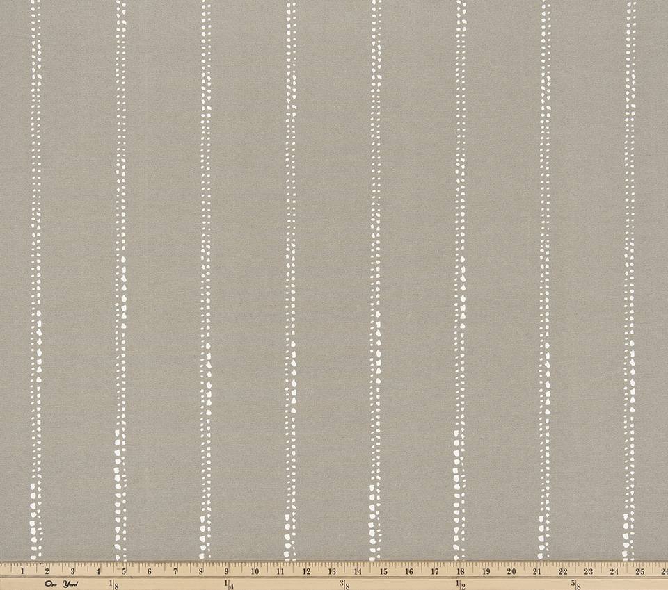 Sample of Premier Prints Carlo Oyster Upholstery Fabric