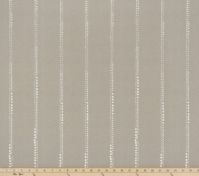 Sample of Premier Prints Carlo Oyster Upholstery Fabric