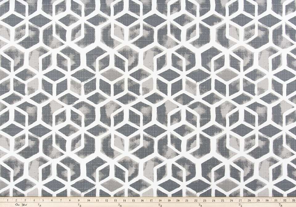 Sample of Premier Prints Celtic Sea Salt / Luxe Polyester Upholstery Fabric