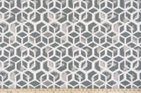 Sample of Premier Prints Celtic Sea Salt / Polyester Boardwalk Outdoor Collection Upholstery Fabric