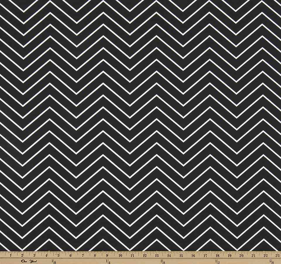 Premier Prints Chevron Black Premier Basics Collection Multipurpose Fabric