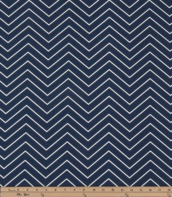 Premier Prints Chevron Vintage Indigo Premier Basics Collection Multipurpose Fabric