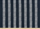 Sample of Premier Prints Dash Passport Navy Upholstery Fabric