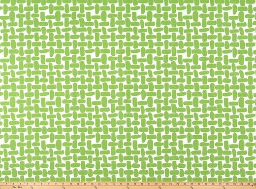 Sample of Premier Prints Farley Courtyard Green Upholstery Fabric