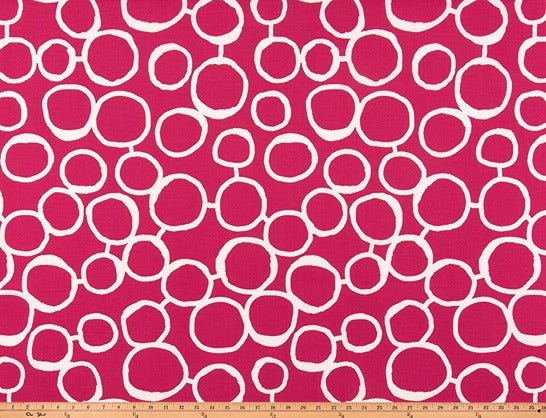 Sample of Premier Prints Freehand Jazz Pink Upholstery Fabric