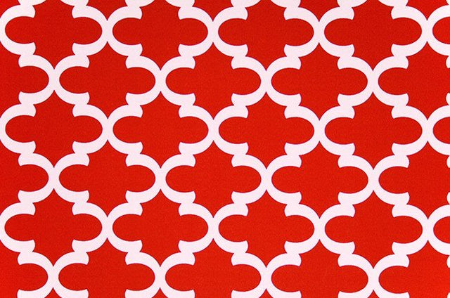 Sample of Premier Prints Fynn Rojo Upholstery Fabric