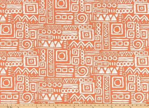 Sample of Premier Prints Glyphic Fiesta Upholstery Fabric
