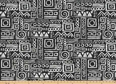Sample of Premier Prints Glyphic Matte Upholstery Fabric