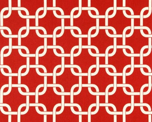 Sample of Premier Prints Gotcha American Red Upholstery Fabric