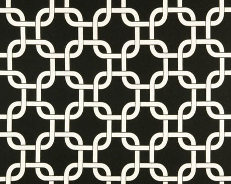 Sample of Premier Prints Gotcha Ebony Upholstery Fabric