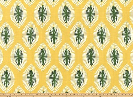 Sample of Premier Prints Hayden Spice Yellow Upholstery Fabric