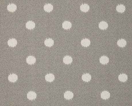 Sample of Premier Prints Ikat Dots Grey Upholstery Fabric