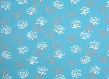 Sample of Premier Prints Isadella Ocean Upholstery Fabric