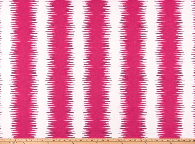 Sample of Premier Prints Jiri Jazz Pink Upholstery Fabric