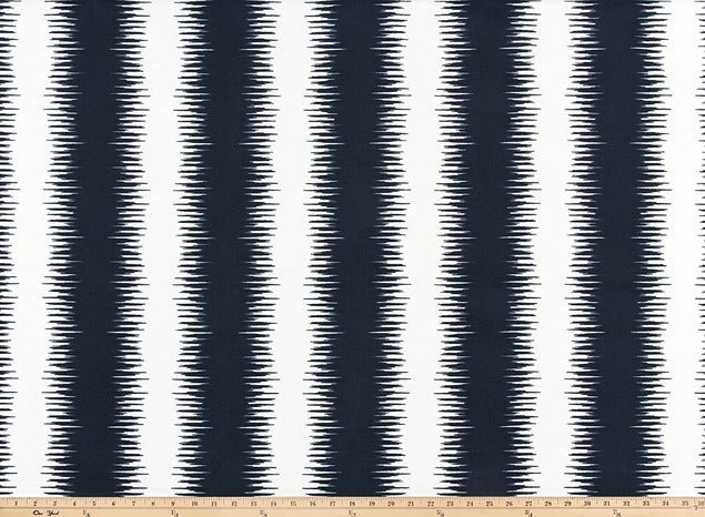 Sample of Premier Prints Jiri Passport Navy Upholstery Fabric