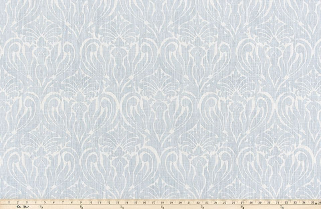Premier Prints Joash Mineral Blue Slub Canvas The Wild Things Collection Multipurpose Fabric