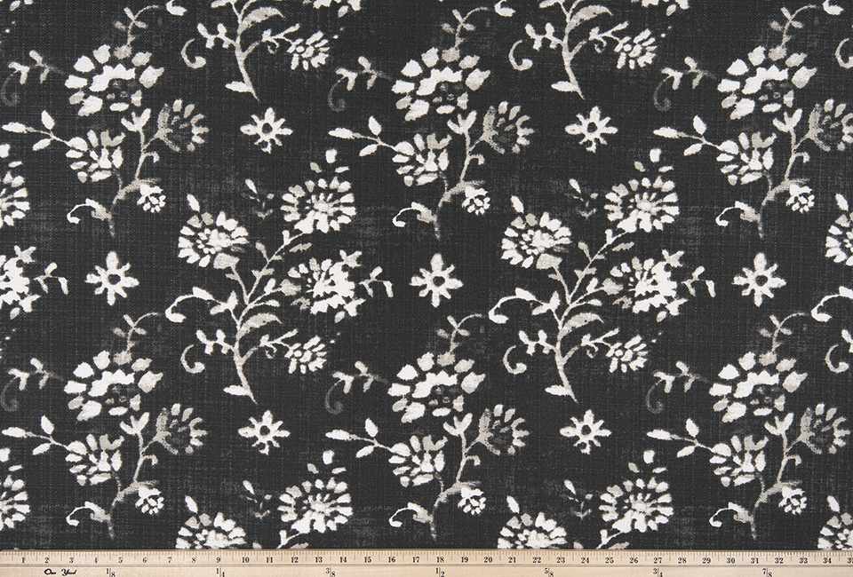 Sample of Premier Prints Lenore Matte / Luxe Polyester Serene Escape Collection Upholstery Fabric