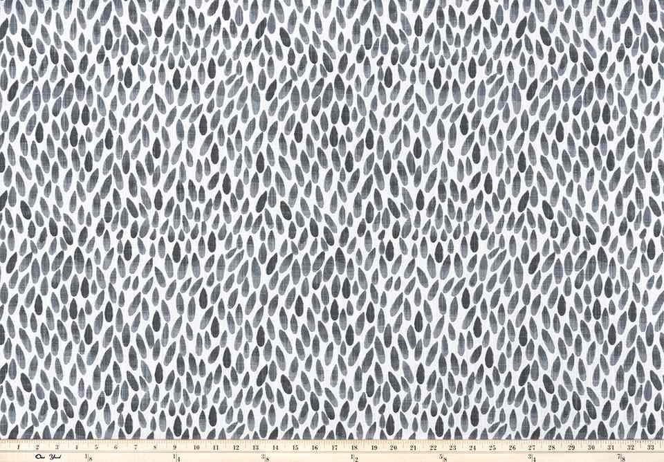 Premier Prints Lotus Black Flame Slub Canvas Zen Nature Collection Multipurpose Fabric